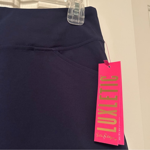 Lilly Pulitzer Luxletic Monica Skort Skirt True Navy Blue Women Size 2 Golf NWT - Picture 2 of 6